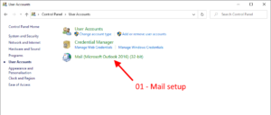 Outlook mail setup