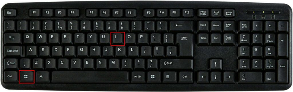 Windows Key and I to open windows 11 settings