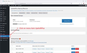 Make a manual backup of WordPress website